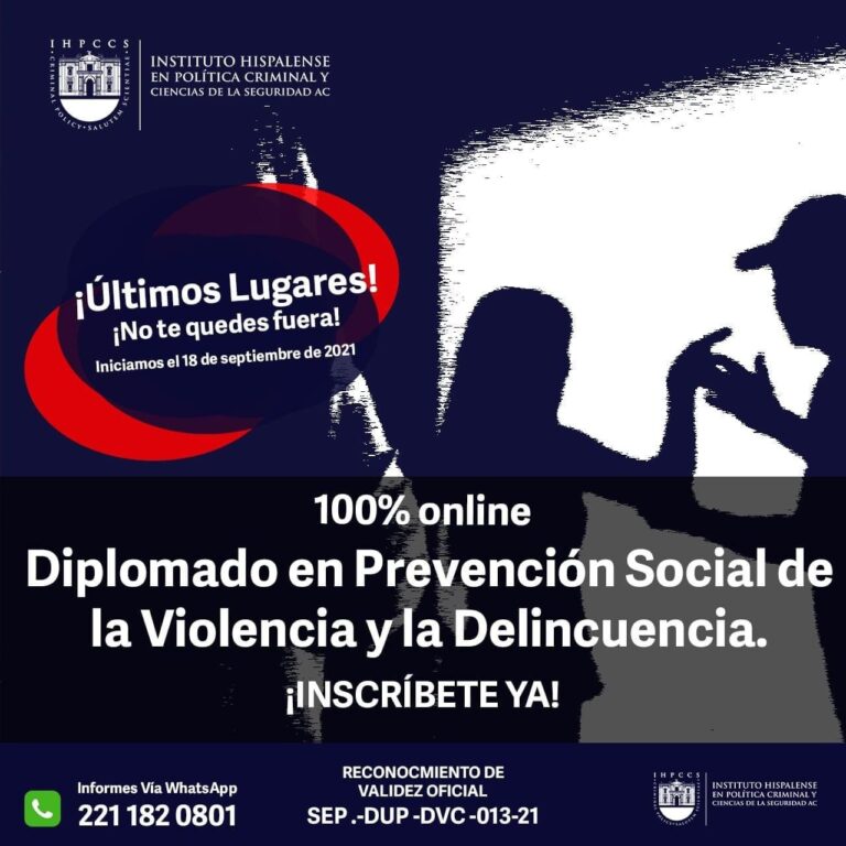 Diplomado: Prevención Social de la Violencia y la Delincuencia